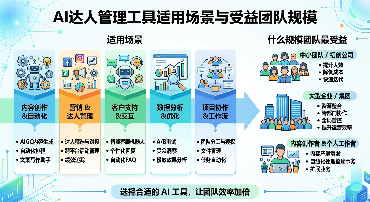 AI达人管理工具适用场景:什么规模的团队最受益
