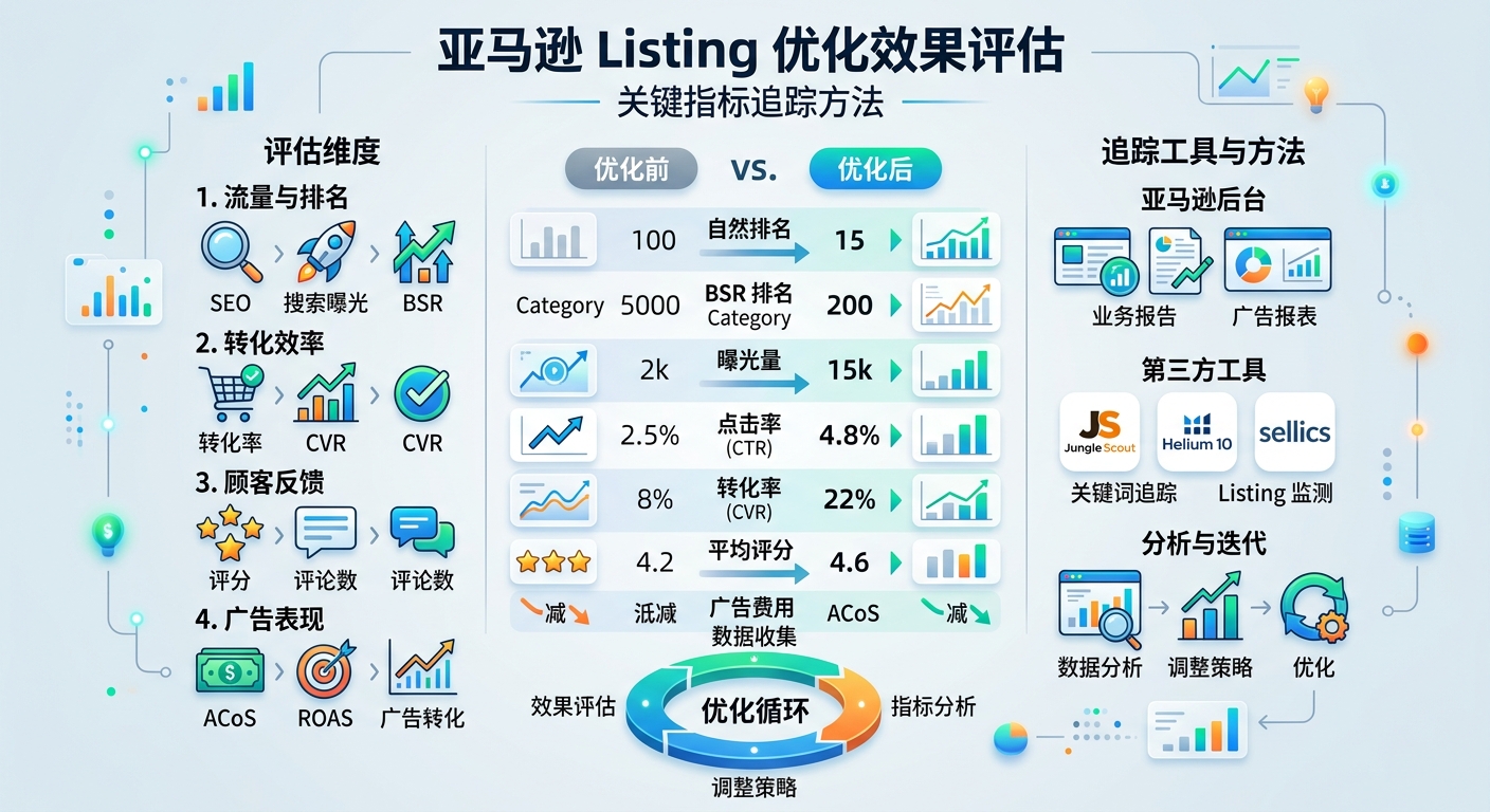 亚马逊Listing优化效果评估:关键指标追踪方法